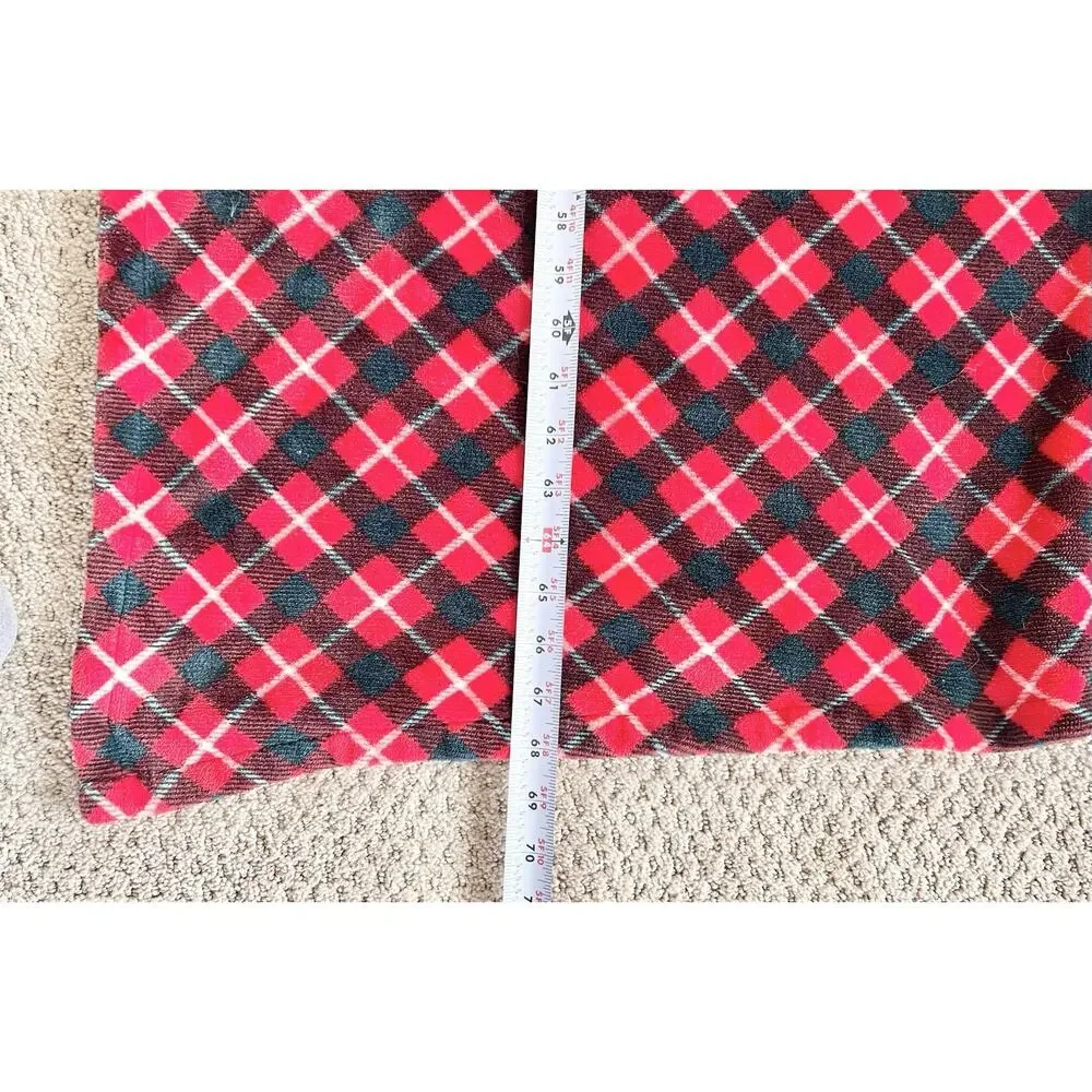 2021 Disney Parks Mickey Mouse Christmas Holiday Fleece Reversible Blanket Throw